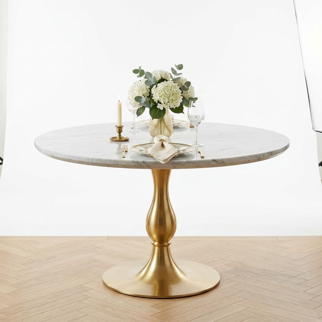 Marble Circular Dining Table